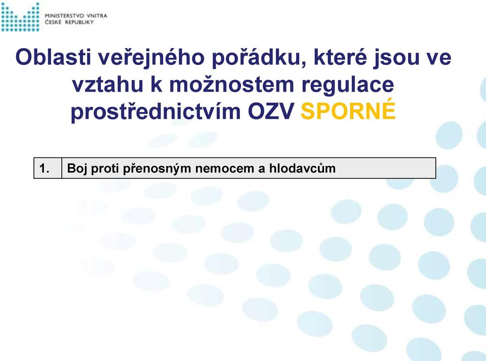 regulace prostřednictvím OZV