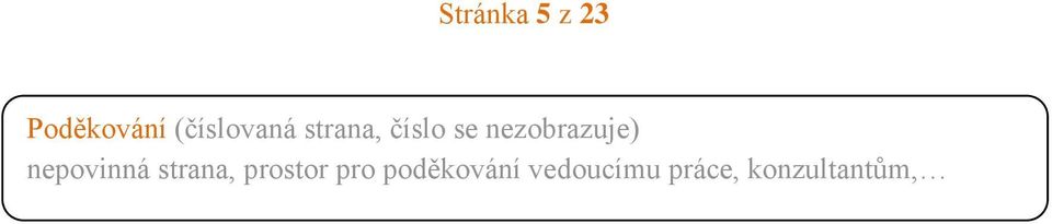 nezobrazuje) nepovinná strana,