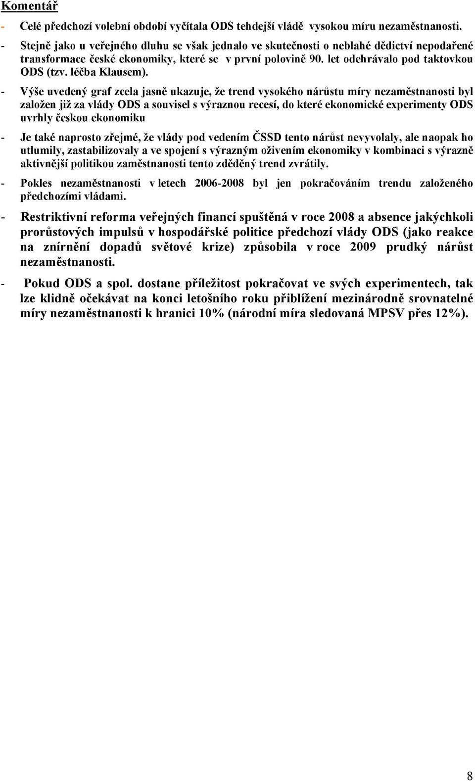 léčba Klausem).