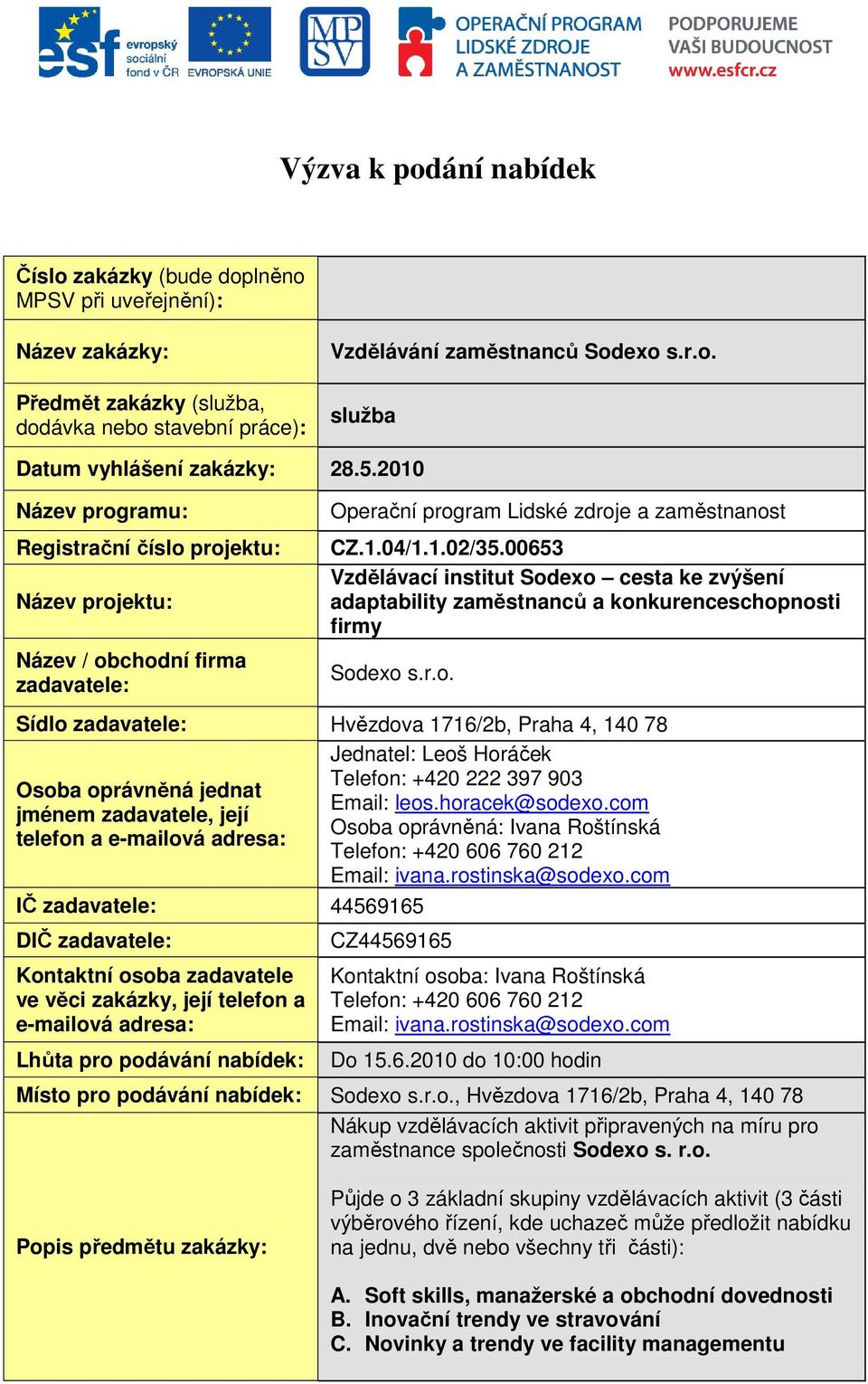 00653 Vzdělávací institut Sod