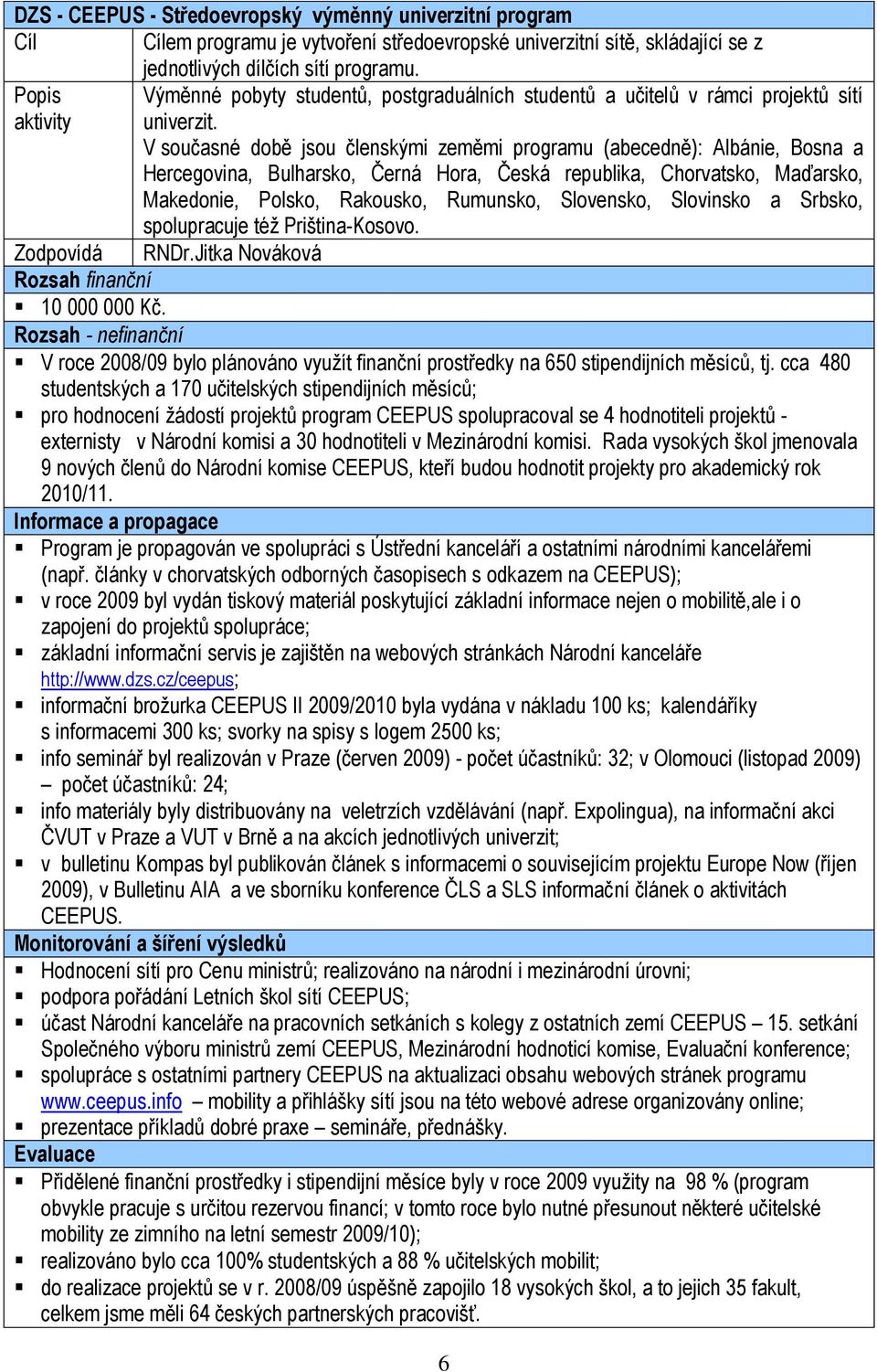 V současné době jsou členskými zeměmi programu (abecedně): Albánie, Bosna a Hercegovina, Bulharsko, Černá Hora, Česká republika, Chorvatsko, Maďarsko, Makedonie, Polsko, Rakousko, Rumunsko,