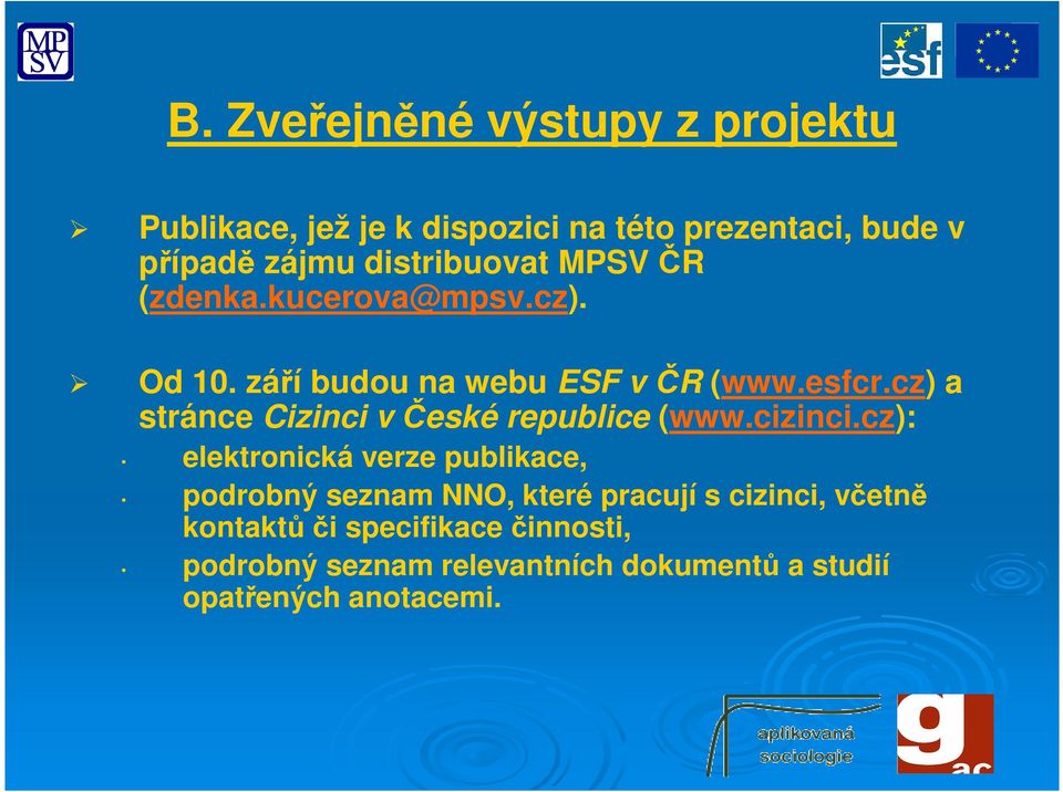 cz) a stránce Cizinci v České republice (www.cizinci.