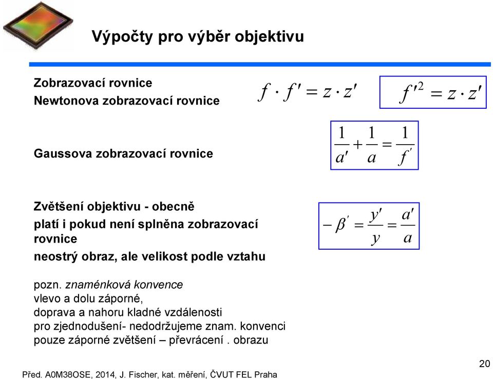 neostrý obrz, le velikost podle vzthu pozn.