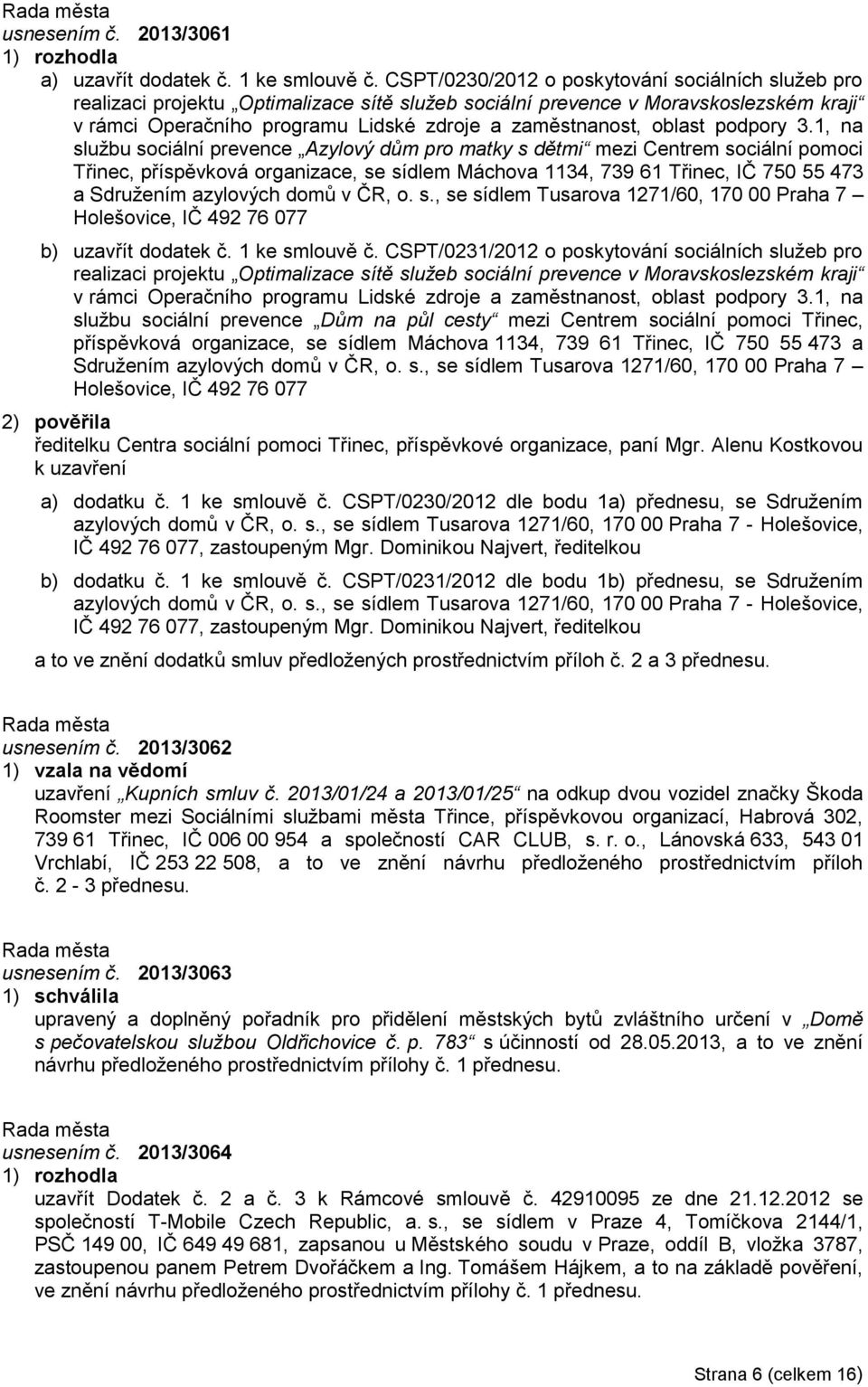 oblast podpory 3.