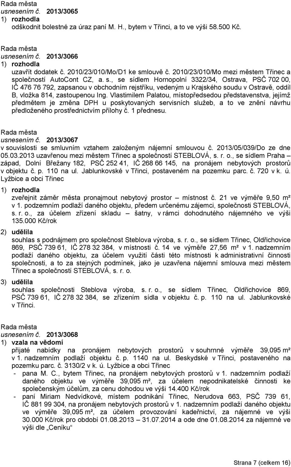 olečností AutoCont CZ, a. s.