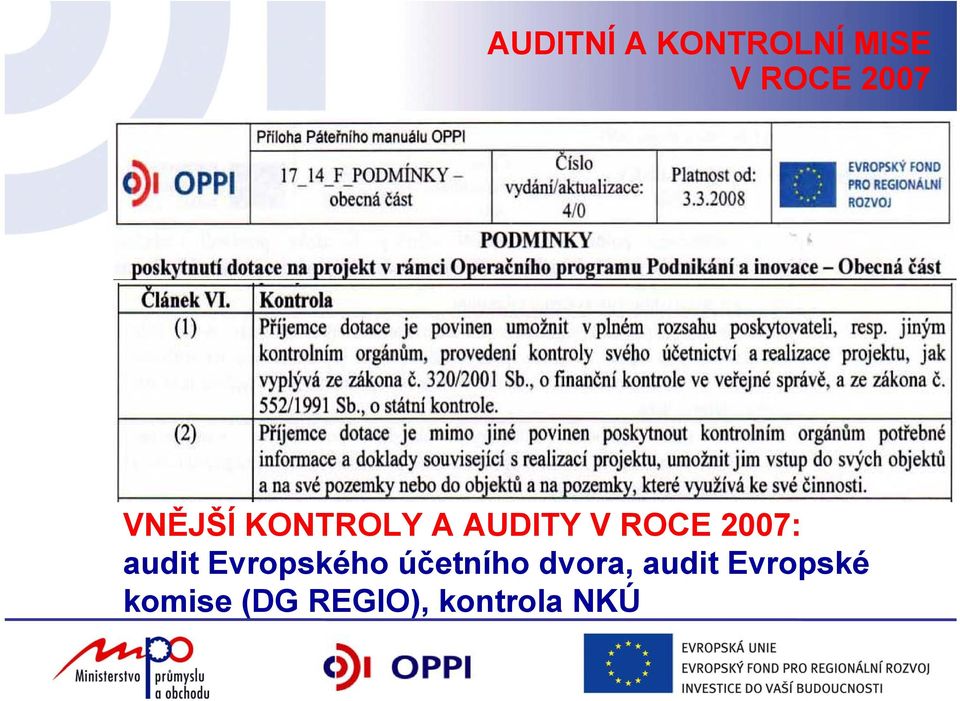 audit Evropského účetního dvora, audit