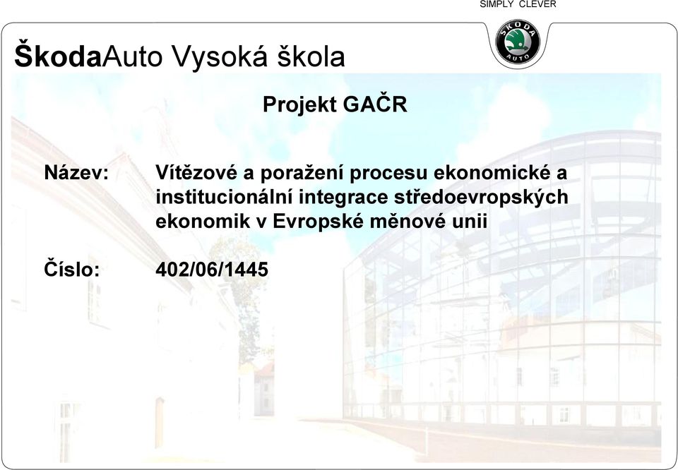 institucionální integrace