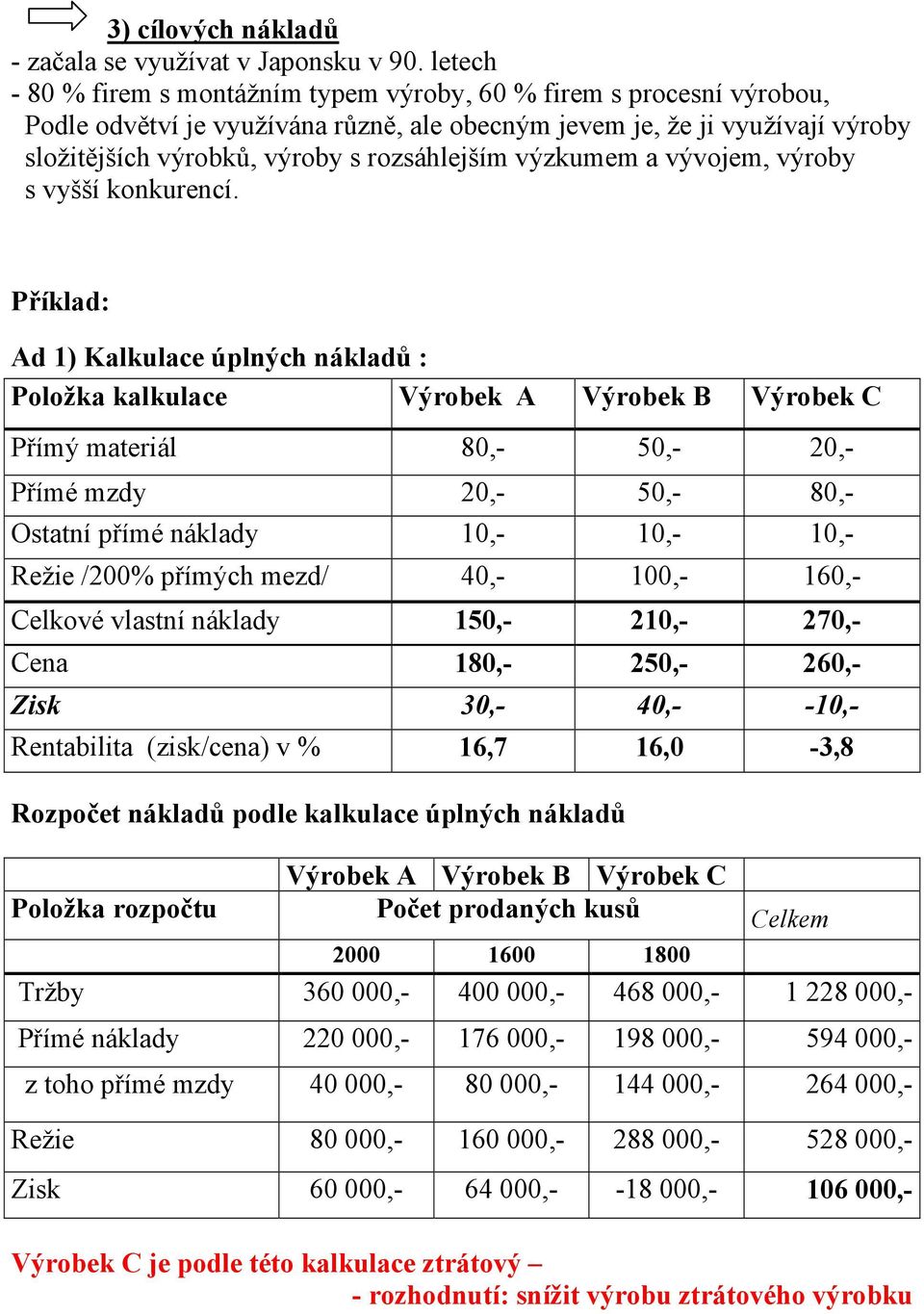 výzkumem a vývojem, výroby s vyšší konkurencí.