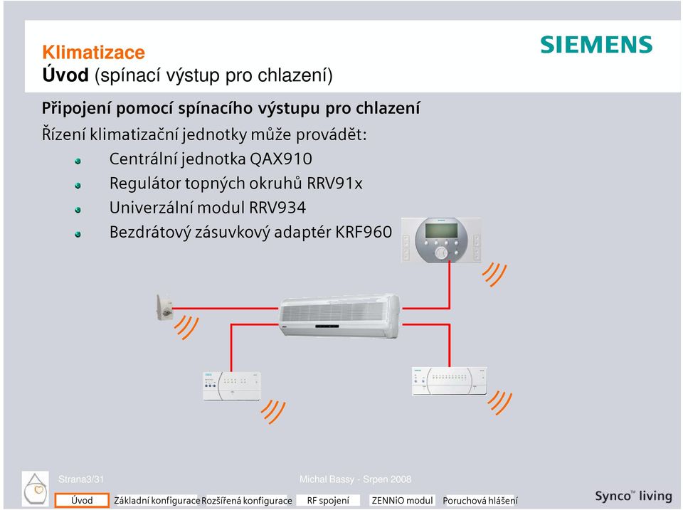 jednotka QAX910 Regulátor topných okruhů RRV91x Univerzální modul