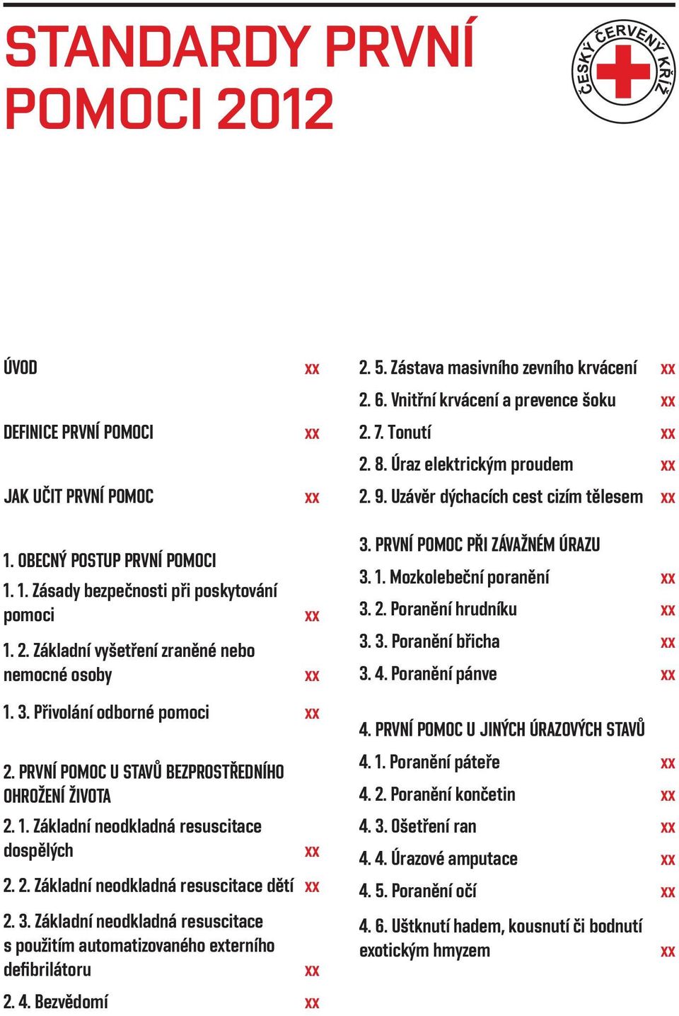 PRVNÍ POMOC PŘI ZÁVAŽNÉM ÚRAZU 3. 1. Mozkolebeční poranění xx 3. 2. Poranění hrudníku xx 3. 3. Poranění břicha xx 3. 4. Poranění pánve xx 1. 3. Přivolání odborné pomoci xx 2.