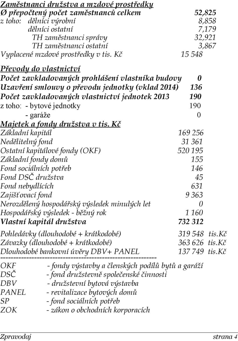 Kč 15 548 Převody do vlastnictví Počet zavkladovaných prohlášení vlastníka budovy 0 Uzavření smlouvy o převodu jednotky (vklad 2014) 136 Počet zavkladovaných vlastnictví jednotek 2013 190 z toho: -