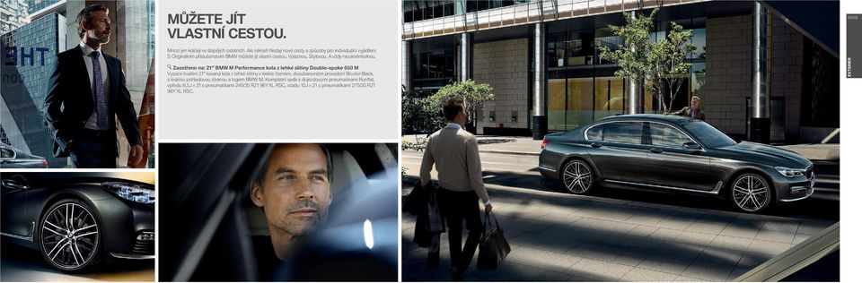 Zaostřeno na: " BMW M Performance kola z lehké slitiny Double-spoke M Vysoce kvalitní " kovaná kola z lehké slitiny v leskle černém, dvoubarevném