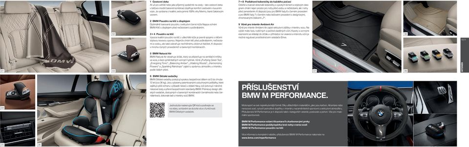 BMW Pouzdro na klíč s displejem Optimálně tvarované pouzdro z exkluzivní černé kůže Nappa ochrání BMW Klíč s displejem před nečistotami a poškrábáním.