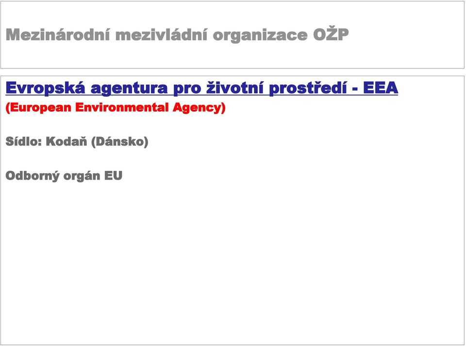 (European Environmental