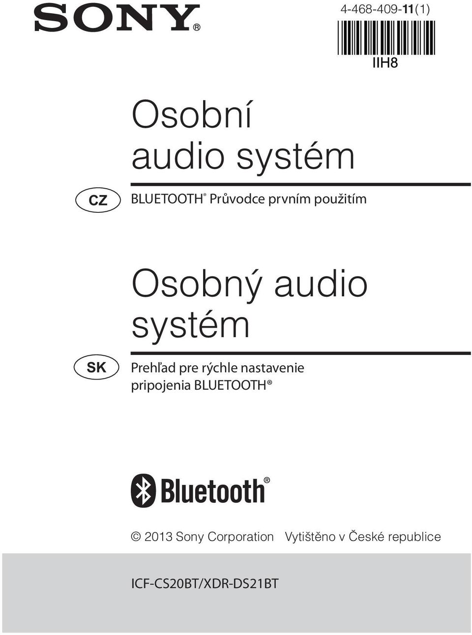 Prehľad pre rýchle nastavenie pripojenia BLUETOOTH