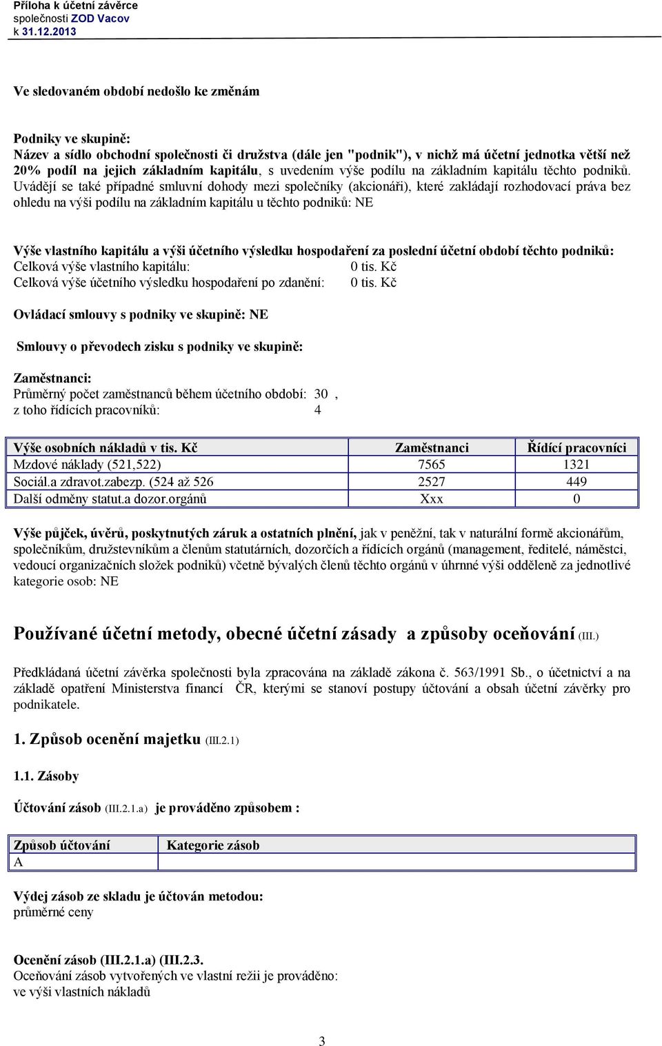 Uvádějí se také případné smluvní dohody mezi společníky (akcionáři), které zakládají rozhodovací práva bez ohledu na výši podílu na základním kapitálu u těchto podniků: NE Výše vlastního kapitálu a