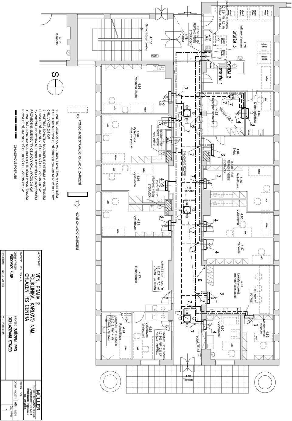 VÝKON 2,8 KW 2 - VNITŘNÍ JEDNOTKA MULTISPLIT SYSTÉMU V NÁSTĚNNÉM PROVEDENÍ, JMENOVITÝ CELKOVÝ CHL. VÝKON 3,6 KW 3 - VNITŘNÍ JEDNOTKA MULTISPLIT SYSTÉMU V NÁSTĚNNÉM PROVEDENÍ, JMENOVITÝ CELKOVÝ CHL.