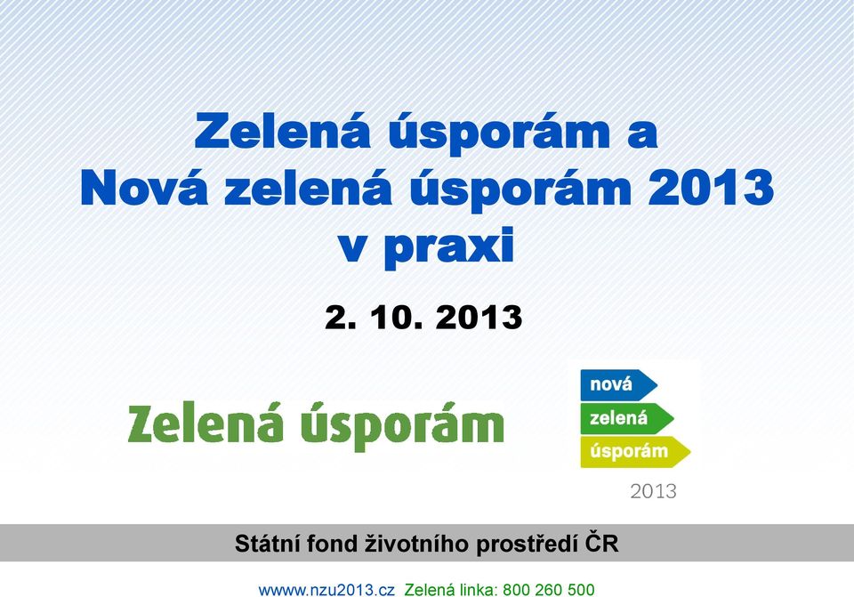 2013 Státní fond životního