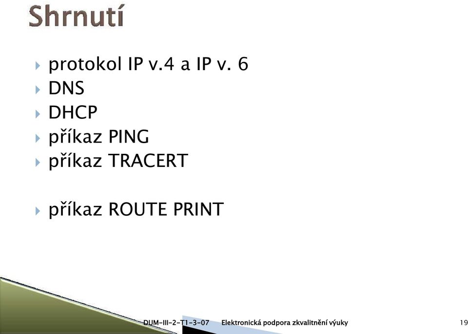 6 DNS DHCP příkaz