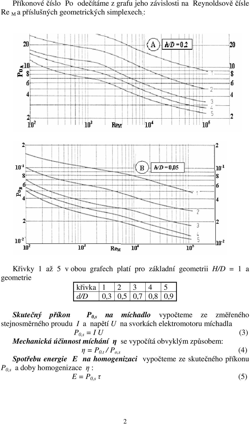 změřeného stejnosměrného proudu I a napětí U na svorkách elektromotoru míchadla P 0,s = I U (3) Mechanická účinnost míchání η se vypočítá
