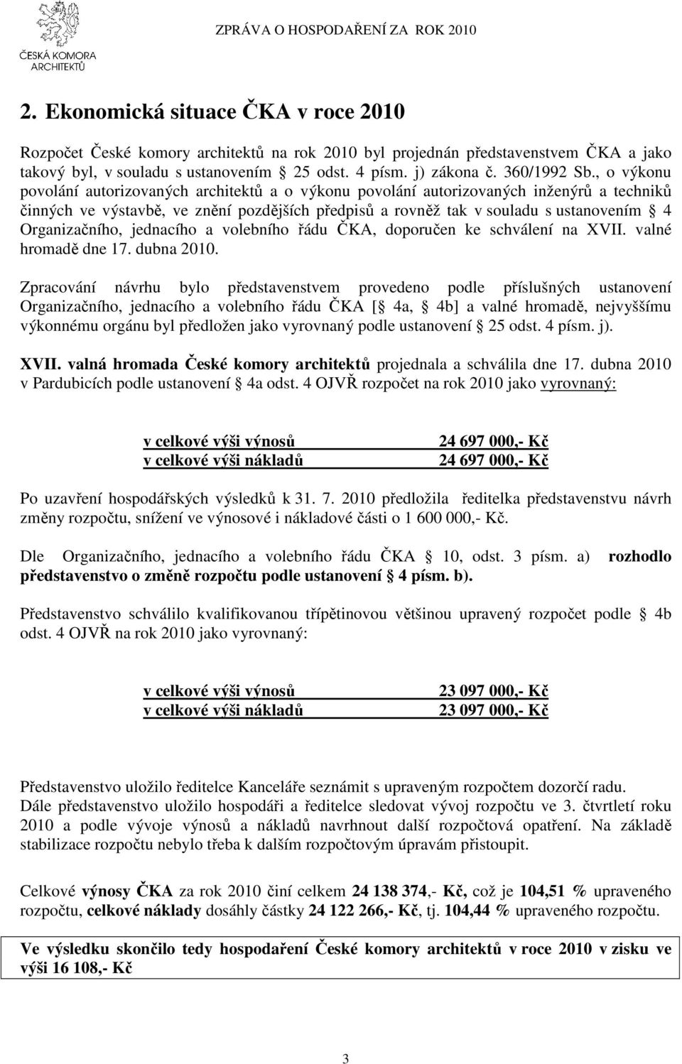 , o výkonu povolání autorizovaných architektů a o výkonu povolání autorizovaných inženýrů a techniků činných ve výstavbě, ve znění pozdějších předpisů a rovněž tak v souladu s ustanovením 4