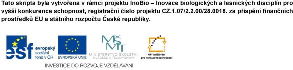 schopnost, registrační číslo projektu CZ.1.07/2.2.00/28.0018.