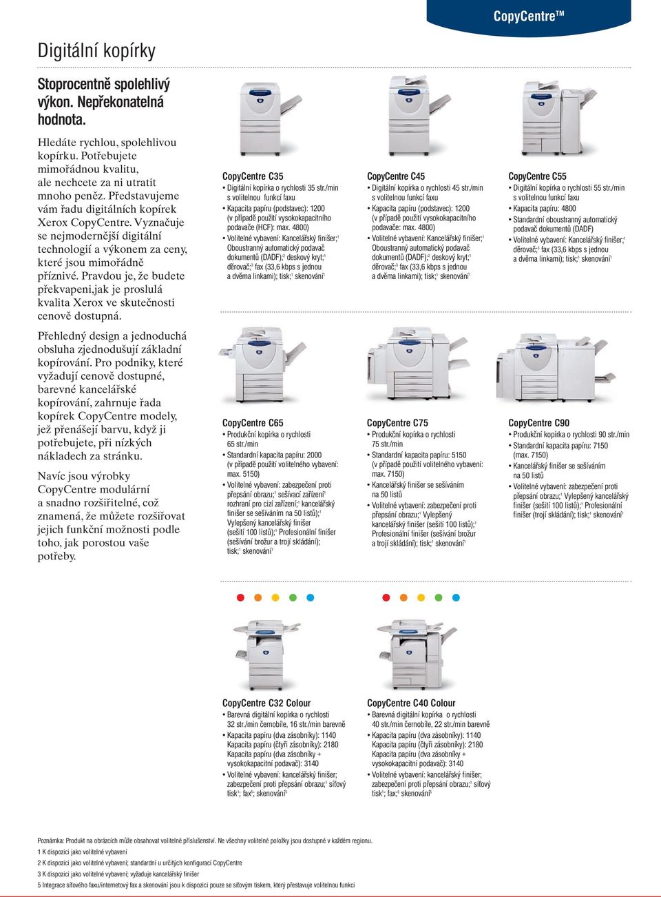 Pravdou je, že budete překvapeni,jak je proslulá kvalita Xerox ve skutečnosti cenově dostupná. Přehledný design a jednoduchá obsluha zjednodušují základní kopírování.