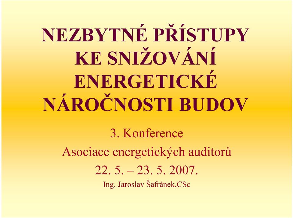 Konference Asociace energetických