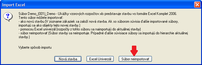 4 TVORBA CENOVEJ PONUKY 53 Všetky popísané XLS formáty pochádzajú z programu CENKROS plus, a preto ich tento program dokáže naimportovať automaticky, bez nutnosti ďalšieho nastavovania.