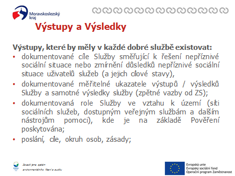 Dále zazněly informace k účelu jednotlivých druhů služeb, kontextu a cílům jejich poskytování za současného vztahování prezentovaných tezí k vybraným oblastem zákona č. 108/2006 Sb.