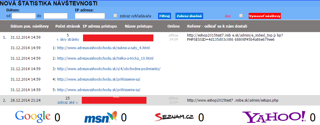 nebude zobrazovať. Zároveň bol vložený do internetového obchodu editovateľný text o cookies. Pohľad na informáciu o cookie: Informáciie o cookie sa nachádzajú tiež v spodnej časti menu.