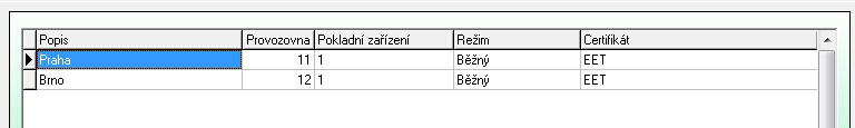 Popis libovolný popis Označení provozovny tento údaj vám přidělil správce daně při registraci eet provozoven. Je povinným údajem datové zprávy.