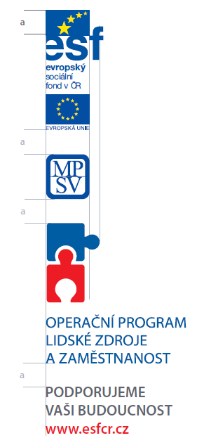 Proporce mezi logy Vlajka EU musí být vždy zobrazena v poměru stran