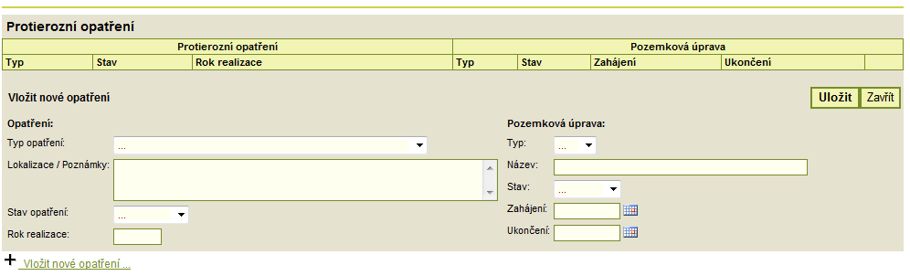 Novinky protierozní opatření Druhy protierozních opatření Návaznost na projekt č.