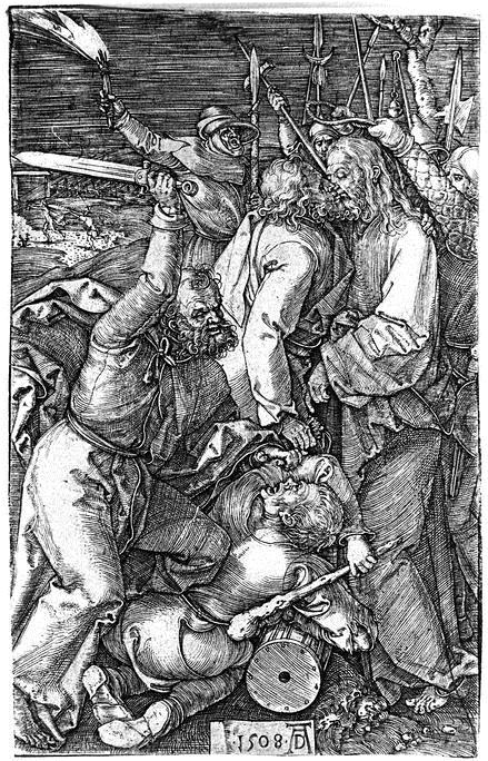 Obr.8: Zajetí Krista B 27 (Malé Pašije), Albrecht Dürer, 1509 Obr.