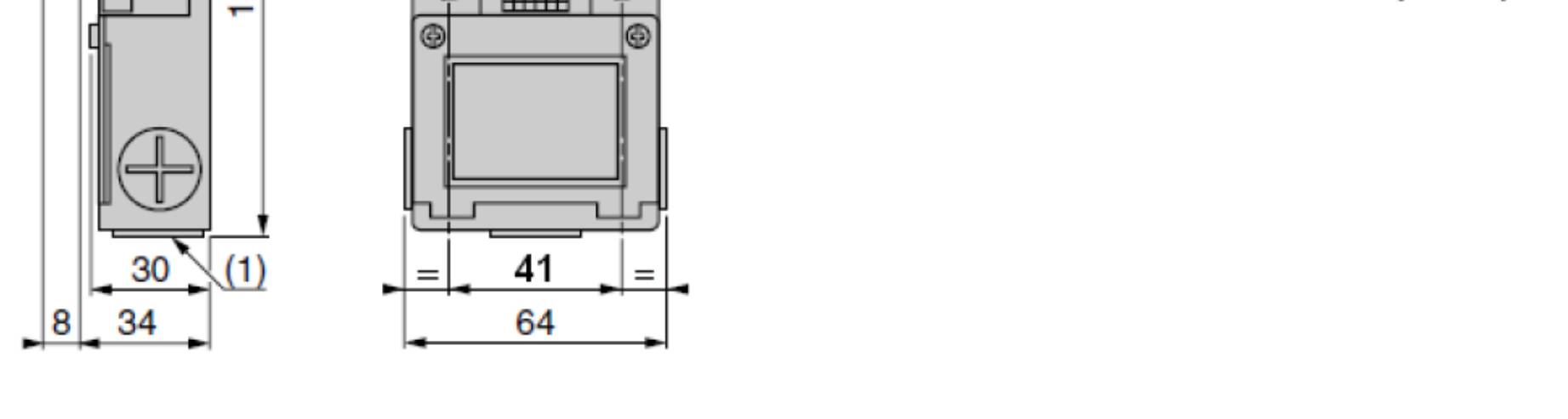 SENSOR SIZE (in mm) AND SCHEMA / ROZMĚRY SENZORU (v mm) A SCHÉMA : Dvoupólový senzor O + Z (XE2S P2151) STANDARDS / NORMY : 10 Between flanges ISO PN 10 according to EN 1092-2 PN 10 / Mezi