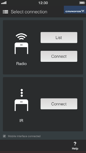 6. Připojení k výrobku Grundfos Pomocí funkce "Připojování" v nabídce "Remote" se můžete připojit k výrobku Grundfos. 5 Čeština (CZ) 2 3 4 1 6 TM05 3529 3713 Obr.