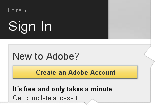 krok získání Adobe ID V dalším okně klikněte na get an Adobe ID online Tento krok lze nahradit kliknutím v ADE na LIBRARY dále na Authorize Computer Následně se Vám otevře opět Internetová stránka