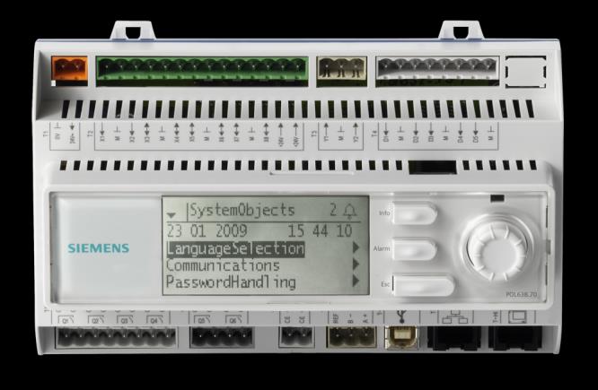 POL638.00 a POL638.70 POL636.00 LON POL638.70 EVO Volně programovatelný regulátor, 21 I/O (programovací prostředí SAPRO IEC 1131-3) Možnost rozšíření I/O (pomocí IO rozšiřujících modulů, max.