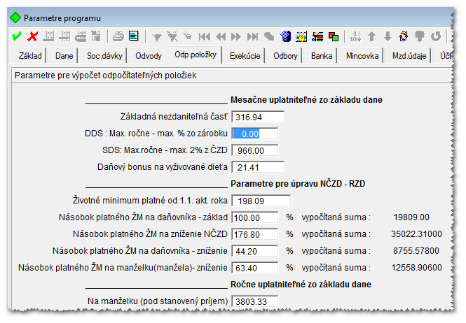 19,2 násobok ŽM 3 735,940 3 803,330 44,2 násobok ŽM 8 600,436 8 755,578 63,4 násobok ŽM 12 336,372 12 558,906 100 násobok ŽM 19 458,000 19 809,000 176,8 násobok ŽM 34 401,744 35 022,310 Program -