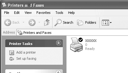 Název sdílené tiskárny lze změnit tak, aby se zobrazoval jen na klientských počítačích.
