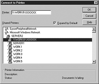 Systém Windows NT 4.0 Následujícím způsobem nastavte klienty Windows NT 4.0. Ovladač sdílené tiskárny může nainstalovat i uživatel s právy skupiny Power Users nebo vyššími, ne pouze Administrator (správce).