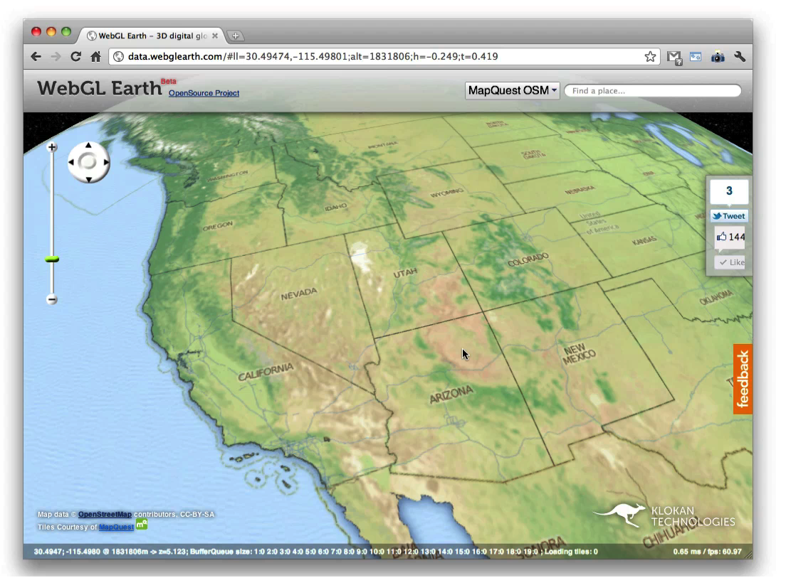 WebGL Earth Digitalizace