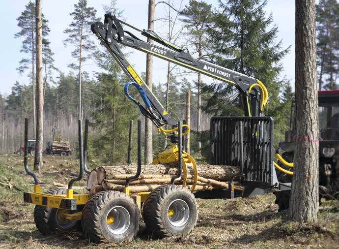 Vyvážecí vlek FB100 & hydraulické rameno FB69T Nosnost, kg / objem, m 3 Délka ložné plochy, m Pneumatiky Brzdy Základní charakteristika Vyvážecí vlek FB100 10 000 kg / 9,4m³ 4,28 m (max.) 400/60-15.