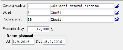 8 Zásoby_Cenové hladiny 5.2. Skladová karta (*8731) po stisknutí tlačítka Prodejní ceny 5.3. Položky ZVS (*8718) záložka Prodejní ceny 5.4.