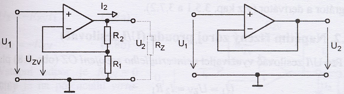 Zesilovač napětí (U/U zesilovač) Zesilovač napětí může být realizován jako