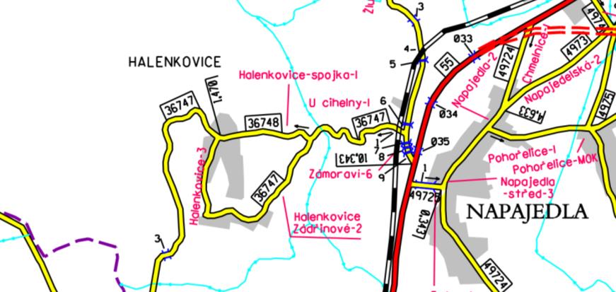 Členění stavby Navržená stavba je členěna na tyto stavební objekty a provozní soubory: Stavební objekty SO: SO 01 Rozvodný řad A SO 02 Rozvodný řad A1.1 SO 03 Rozvodný řad A1.2 SO 04 Rozvodný řad A1.