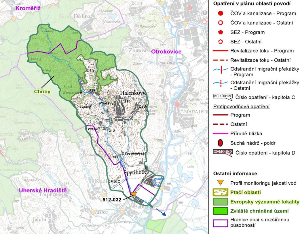 Dotčená ochranná pásma: Stavba se dotýká stávajících ochranných pásem - státní silnice III/36747 - vzdušné vedení VN a NN - kabelů NN - sdělovacích kabelů Telecomu a.s. - kabelů místního osvětlení - kanalizace - potoku Vrbka Pří výstavbě bude nutno tyto zařízení respektovat a dodržet podmínky jednotlivých správců inženýrských sítí a komunikací.