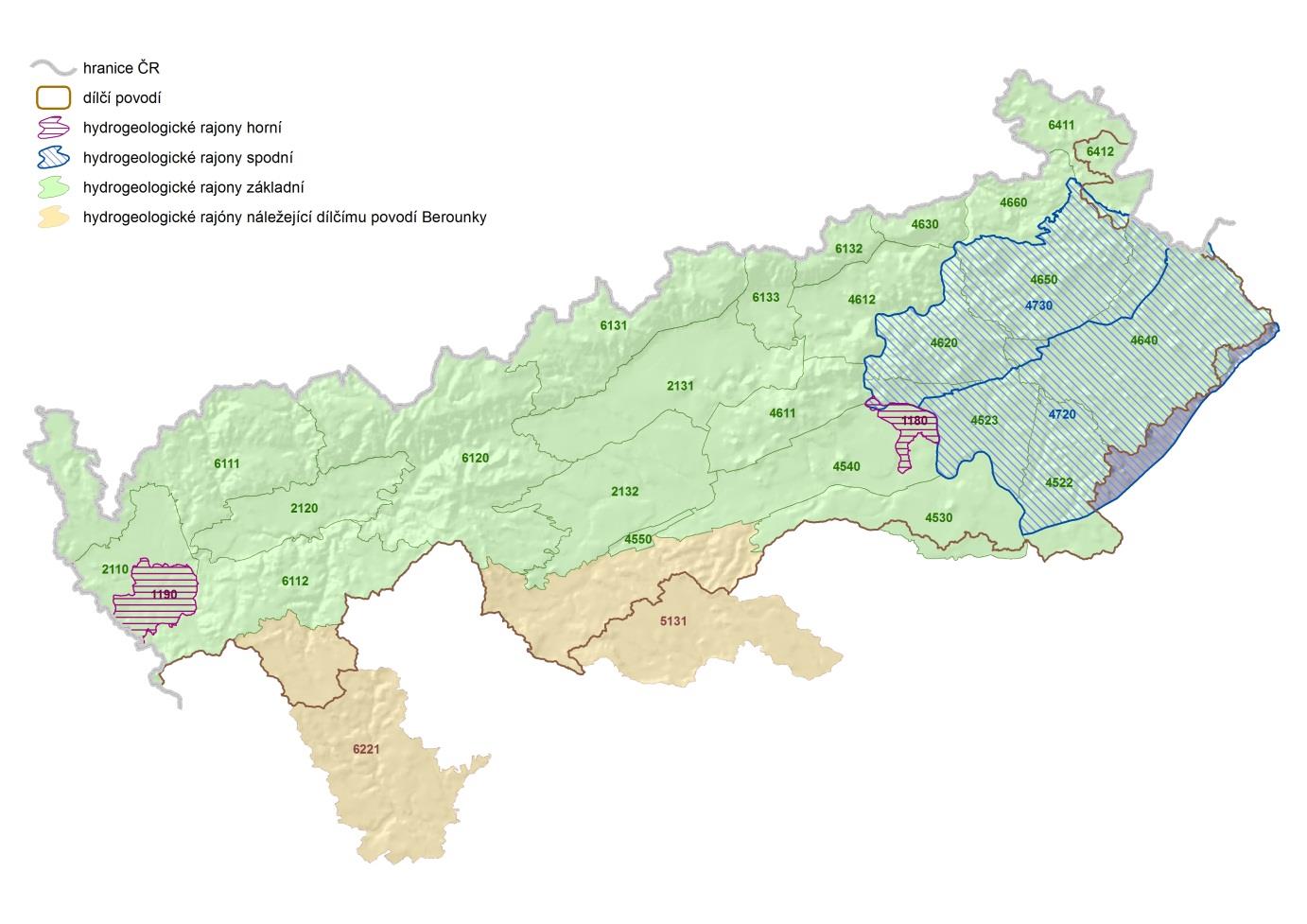 Obrázek 7. Hydrogeologické poměry I.1.7. Pedologické poměry V dílčím povodí Ohře, dolního Labe a ostatních přítoků Labe se nachází 6 různých půdních typů.