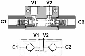 Přepínací ventil D3V Korpus - ocelový odlitek Trn - tvrzená ocel 3-cestný přepínací ventil je používán v hydraulických systémech pro ovládání směru u ho média. Ovládání pomocí ruční páky.